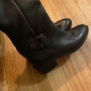 Black Leather knee high Cole Haan Kenmare Riding Boots 9.5 B